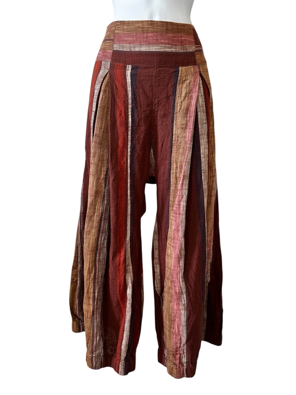Free People Women’s Rust Can't Hide Wide-Leg Pull-On Harem Boho Pants-Size Small